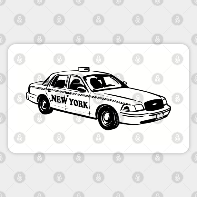 NYC Yellow Cab Sticker by Manzo Carey